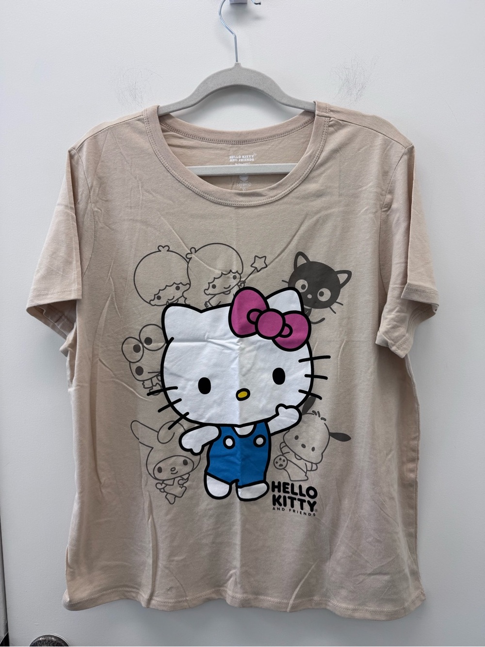 Sanrio Hello Kitty Tee in Beige with White Logo - Picture 2 of 5